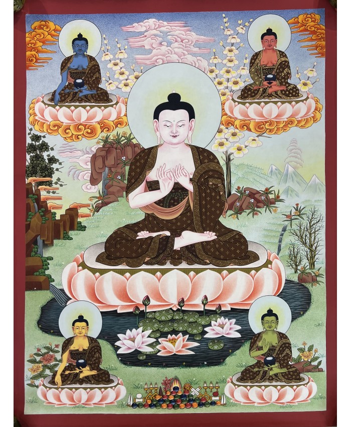 Five Buddha Thanka