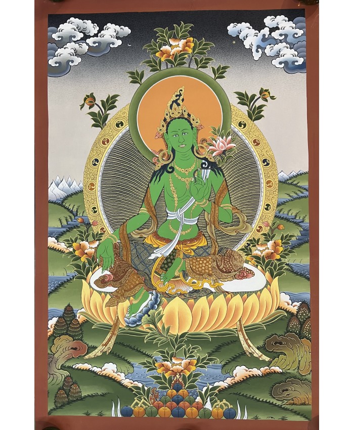 Green Tara Thanka