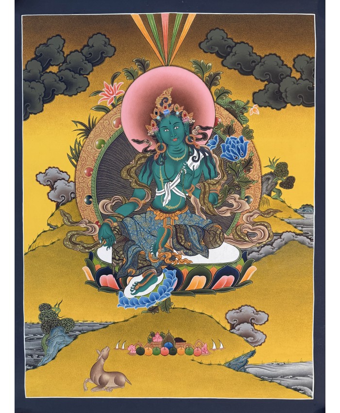 Green Tara Thanka