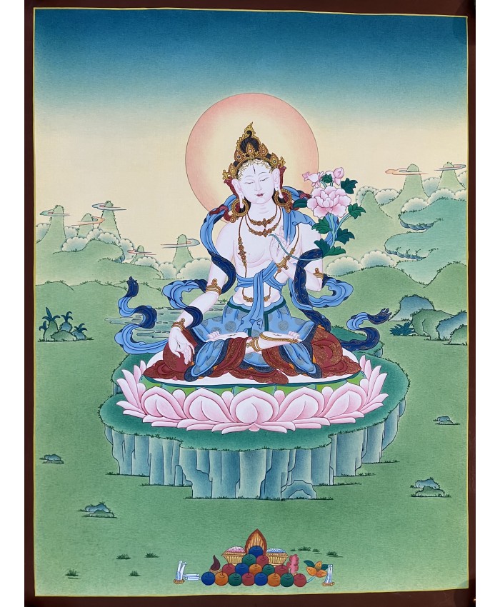 White Tara Thanka