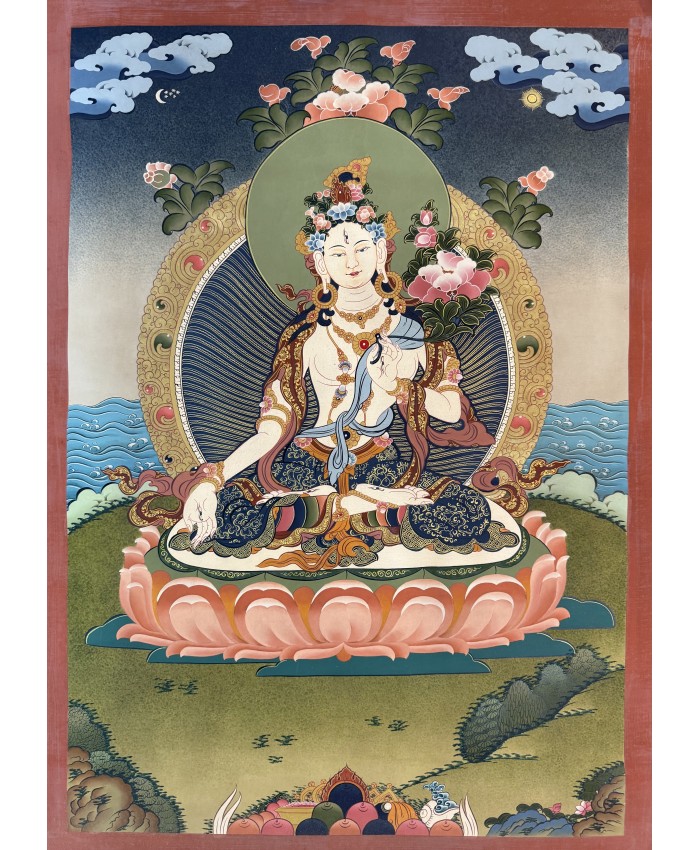White Tara Thanka